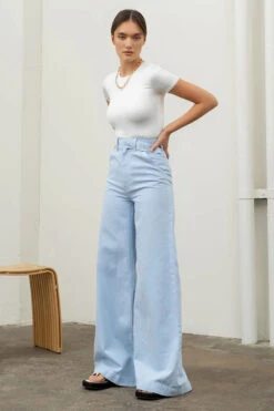 Blu Pepper Round Neck Bodysuit -Fashion Clothing Blu Pepper Round Neck Bodysuit WHITE 2 28382.1718812418