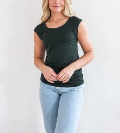 Cap Sleeve Layering Tee 36 Cap Sleeve Layering Tee -Fashion Clothing Cap Sleeve Layering Tee PINEGROV 1 59663.1711723240