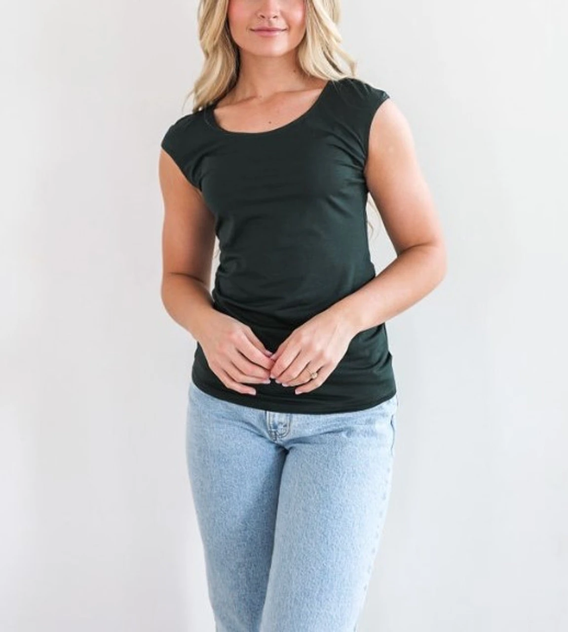 Cap Sleeve Layering Tee 17 Cap Sleeve Layering Tee - Image 17