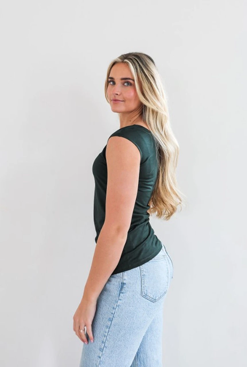 Cap Sleeve Layering Tee 18 Cap Sleeve Layering Tee - Image 18