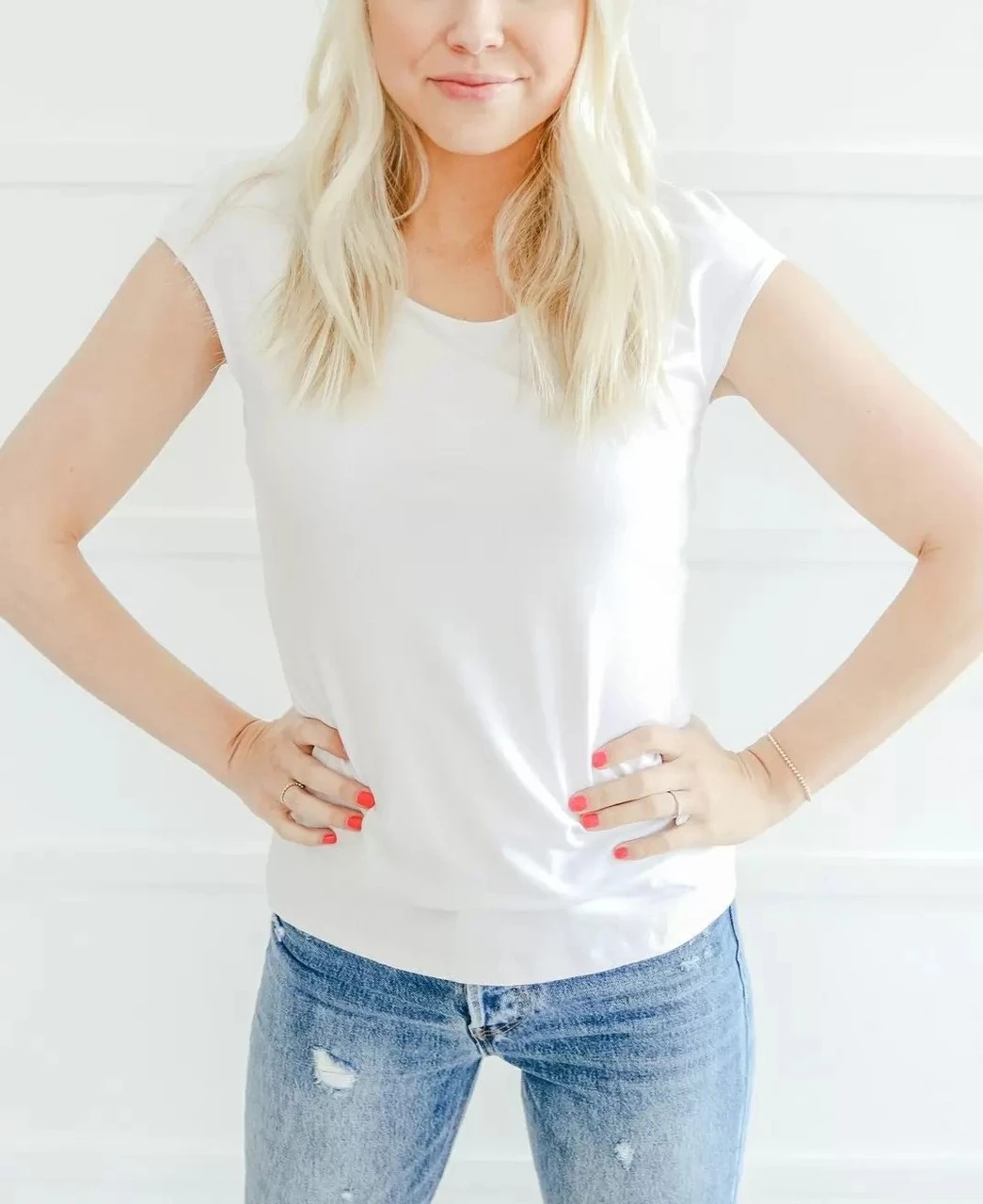 Cap Sleeve Layering Tee 1 Cap Sleeve Layering Tee