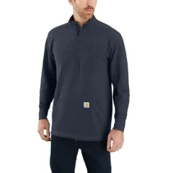 Carhartt Heavyweight ½ Zip Thermal Shirt -Fashion Clothing Carhartt Heavyweight Zip Thermal Shirt NAVYHTR 1 36091.1707399202