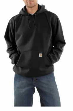 Carhartt® Hooded Pullover Midweight Sweatshirt -Fashion Clothing Carhartt Hooded Pullover Midweight Sweatshirt BLACK 1 80142.1710790777