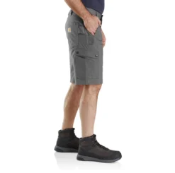 Carhartt Rugged Flex® Relaxed Fit Ripstop Cargo Work Short -Fashion Clothing Carhartt Rugged Flex Relaxed Fit Ripstop Cargo Work Short STEEL 3 32191.1710791012
