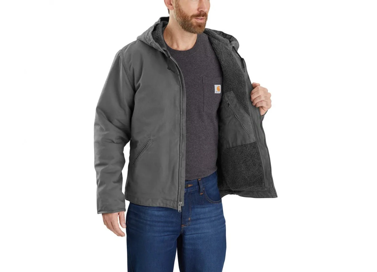 Carhartt® Washed Duck Sherpa Lined Jacket 2 Carhartt® Washed Duck Sherpa Lined Jacket - Image 2