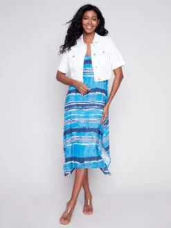 Charlie B Short Sleeve Crop Jacket -Fashion Clothing Charlie B Short Sleeve Crop Jacket WHITE 4 57176.1710445373