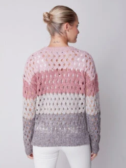 Charlie B Wavy Net Stitch Sweater -Fashion Clothing Charlie B Wavy Net Stitch Sweater PORT 3 34007.1710517888