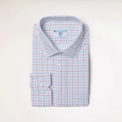 &Collar Range Windowpane Dress Shirt -Fashion Clothing Collar Range Windowpane Dress Shirt ATHLETIC 1 81249.1715179720