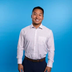 &Collar Range Windowpane Dress Shirt -Fashion Clothing Collar Range Windowpane Dress Shirt S 3 60676.1715179719