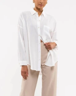 Collared Button Down Top