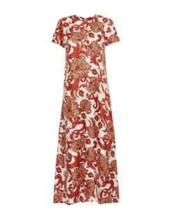 Swing Dress Reef White In Silk Twill -Fashion Clothing DRE0001SIL001REE01 WH01 7