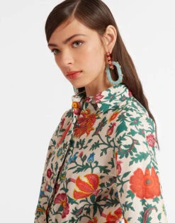 Bellini Dress Dragonflower Mini Multicolor In Voile Cotton -Fashion Clothing DRE0016COT003DRE02 MU01 5