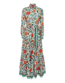 Bellini Dress Dragonflower Mini Multicolor In Voile Cotton -Fashion Clothing DRE0016COT003DRE02 MU01 7