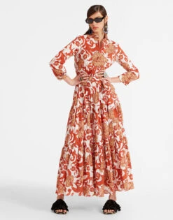 Bellini Dress Reef White In Voile Cotton -Fashion Clothing DRE0016COT003REE01 WH01 2