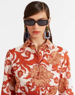 Bellini Dress Reef White In Voile Cotton -Fashion Clothing DRE0016COT003REE01 WH01 3