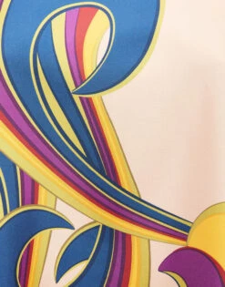 Swing Dress Rainbow Swirl Rosa Placée In Twill Silk 11 Swing Dress Rainbow Swirl Rosa Placée In Twill Silk -Fashion Clothing DRE0128SIL006 RAS0003 4