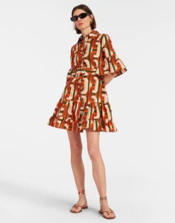 Choux Dress Prometheus Pale Pink In Summer Poplin -Fashion Clothing DRE0193COT039EUS01 PI02 2