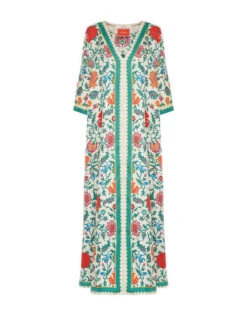 Muumuu Dress Dragonflower Placée Multicolor In Silk Twill 9 Muumuu Dress Dragonflower Placée Multicolor In Silk Twill -Fashion Clothing DRE0225SIL001DRE05 MU01 7