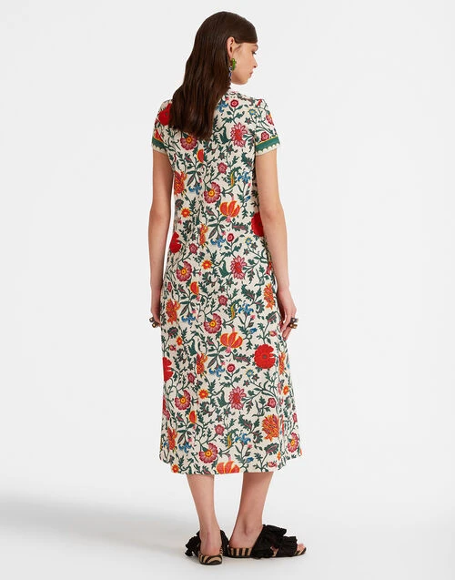 Sporty Swing Dress Dragonflower Mini Multicolor In Cotton Jersey 2 Sporty Swing Dress Dragonflower Mini Multicolor In Cotton Jersey - Image 2