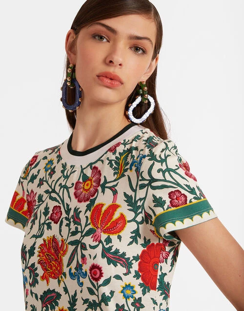 Sporty Swing Dress Dragonflower Mini Multicolor In Cotton Jersey 4 Sporty Swing Dress Dragonflower Mini Multicolor In Cotton Jersey - Image 4