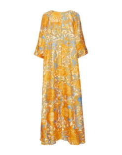 Muumuu Dress Anemone Orange In Silk Twill -Fashion Clothing DRE0308SIL001ANE01 OR02 6