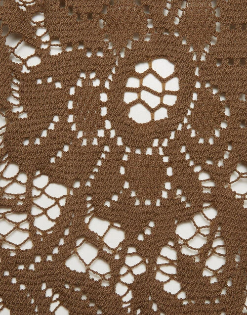 Lacey Long Sleeve Swing Dress Military Green In Cotton Lace 6 Lacey Long Sleeve Swing Dress Military Green In Cotton Lace - Image 6