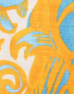 Bold Shoulder Mini Dress Anemone Orange In Shot Cotton -Fashion Clothing DRE0544COT005ANE01 OR02 9