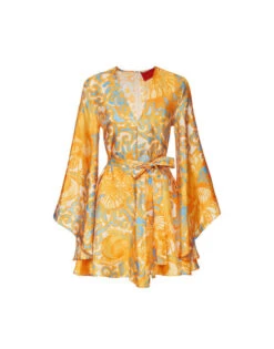 Mini Magnifico Dress Anemone Orange In Silk Twill -Fashion Clothing DRE0561SIL001ANE01 OR02 8