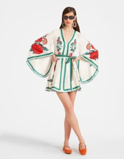 Mini Magnifico Dress Dragonflower Placée Multicolor In Silk Twill -Fashion Clothing DRE0575SIL001DRE05 MU01 2