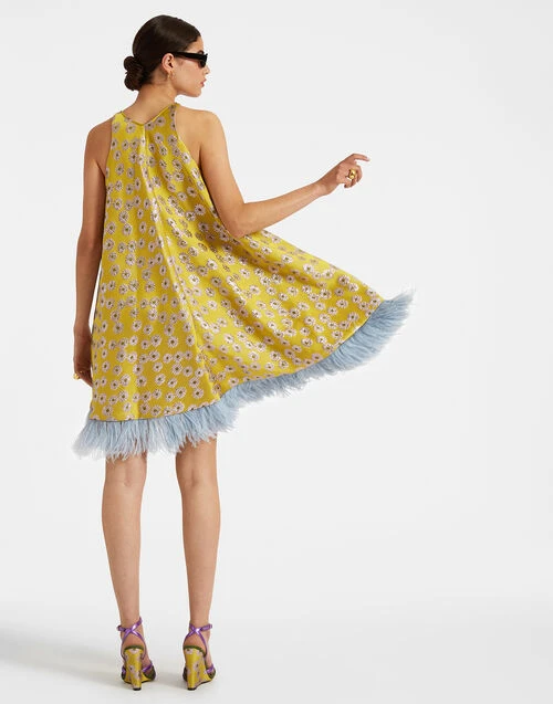 La Fenice Mini Dress Margarita In Jacquard 2 La Fenice Mini Dress Margarita In Jacquard - Image 2