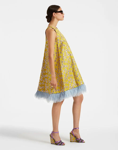 La Fenice Mini Dress Margarita In Jacquard 3 La Fenice Mini Dress Margarita In Jacquard - Image 3