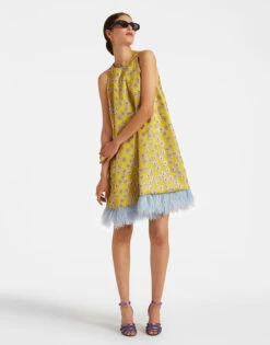 La Fenice Mini Dress Margarita In Jacquard 10 La Fenice Mini Dress Margarita In Jacquard -Fashion Clothing DRE0623JCQ039MGT01 MU01 3