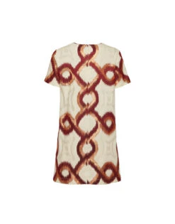 Mini Swing Dress Tackle Burgundy In Jacquard -Fashion Clothing DRE0658JCQ081TAC03 RE02 8