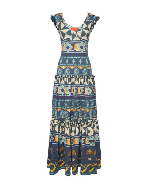 Pimento Dress Casareale Barré Placèe Emerald In Jersey Stretch 4 Pimento Dress Casareale Barré Placèe Emerald In Jersey Stretch - Image 4