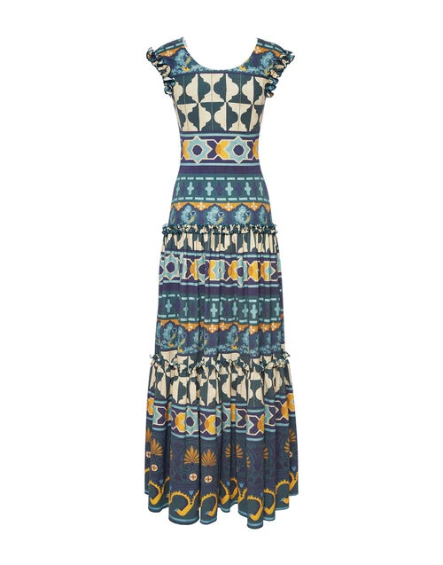 Pimento Dress Casareale Barré Placèe Emerald In Jersey Stretch 5 Pimento Dress Casareale Barré Placèe Emerald In Jersey Stretch - Image 5