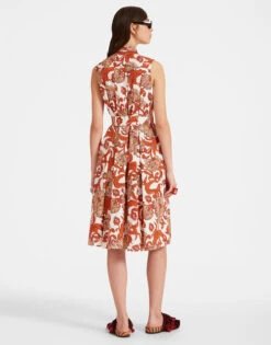 Tootsie Dress Reef White In Summer Poplin With Lacey Ribbons -Fashion Clothing DRE0735COT039REE01 WH01 2