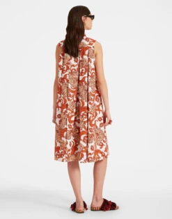 Tootsie Dress Reef White In Summer Poplin With Lacey Ribbons -Fashion Clothing DRE0735COT039REE01 WH01 4