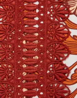 Tootsie Dress Reef White In Summer Poplin With Lacey Ribbons -Fashion Clothing DRE0735COT039REE01 WH01 9