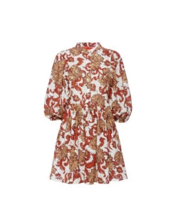 Mini Portofino Dress Reef White In Printed Lace -Fashion Clothing DRE0751EMB031REE01 WH01 7