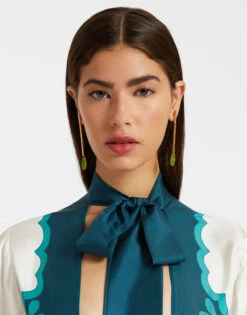 Magnifico Dress Morpheus Placée Orange In Silk Twill -Fashion Clothing DRE0788SIL001MOR01 OR02 3