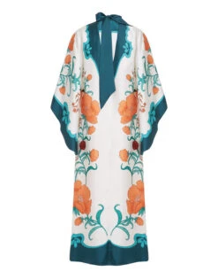 Magnifico Dress Morpheus Placée Orange In Silk Twill -Fashion Clothing DRE0788SIL001MOR01 OR02 8