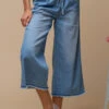 Drawstring Wide Leg Pants