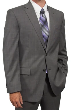 Eisenberg 2 Button Black And White Tick Suit Separate Coat