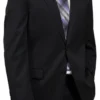 Eisenberg 2 Button Solid Black Suit Separate Coat