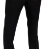 Eisenberg Flat Front Solid Black Suit Separate Pant