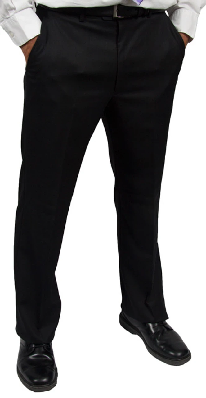 Eisenberg Pleated Front Solid Black Suit Separate Pant 1 Eisenberg Pleated Front Solid Black Suit Separate Pant