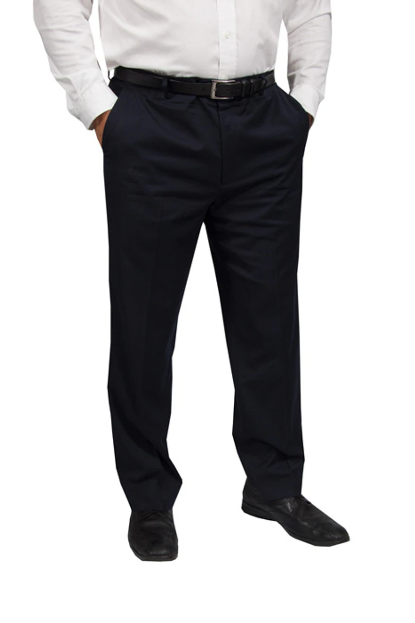 Eisenberg Pleated Solid Navy Suit Separate Pant 1 Eisenberg Pleated Solid Navy Suit Separate Pant