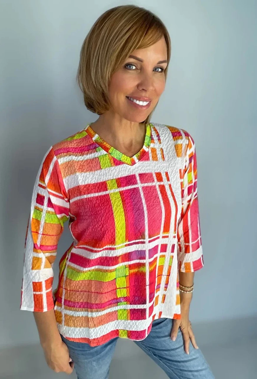 Ethyl V-Neck Blouse Tee 3 Ethyl V-Neck Blouse Tee - Image 3