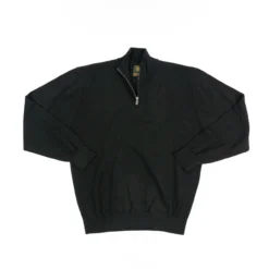 F/X Fusion ¼ Zip Mock Sweater -Fashion Clothing F X Fusion Zip Mock Sweater BLACK 1 75006.1713534359