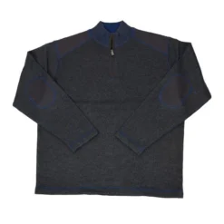 FX Fusion Marled ¼ Zip Sweater - 9104 -Fashion Clothing FX Fusion Marled Zip Sweater 9104 COBALT 1 24293.1710890154